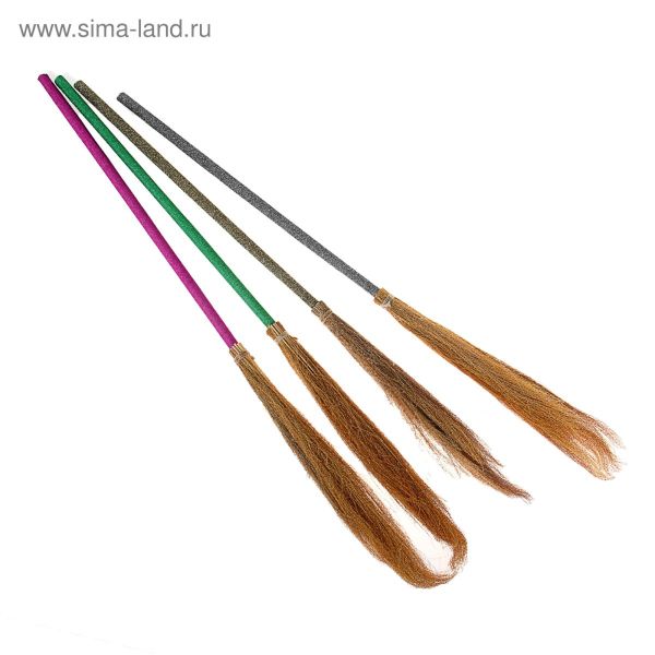 Метла Бабы Яги 100 см.(Зелёный)