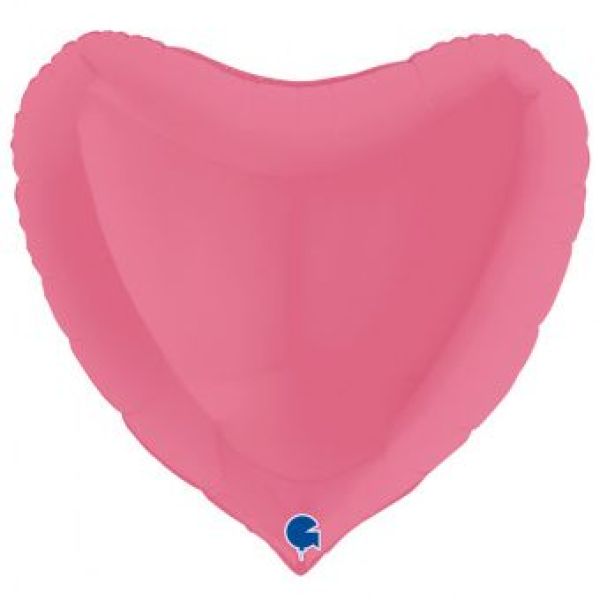 Шар-сердце 36"/91 см, фольга, розовый/Bubble Gum