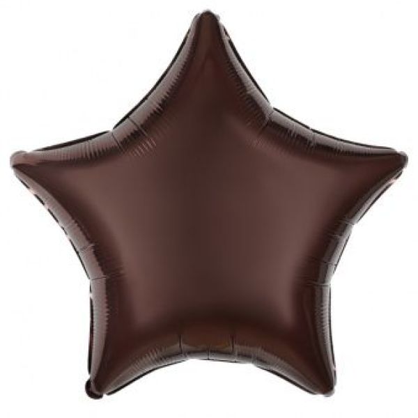 Шар-звезда 18"/46 см, фольга, шоколад
