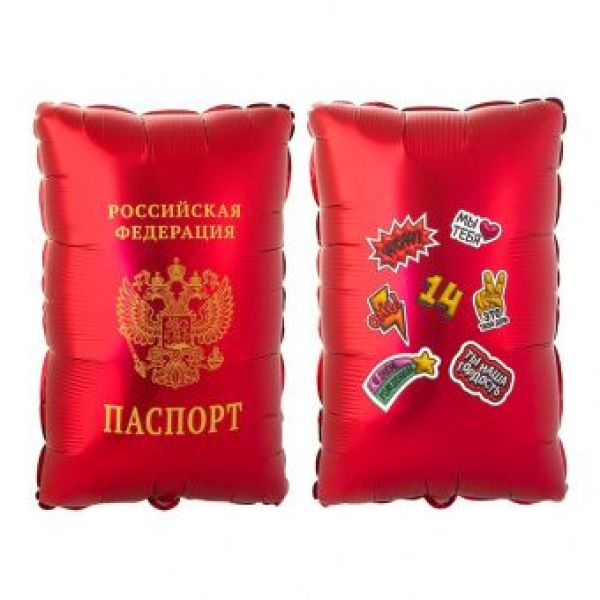 Шар-фигура, фольга, «Паспорт» 53 см