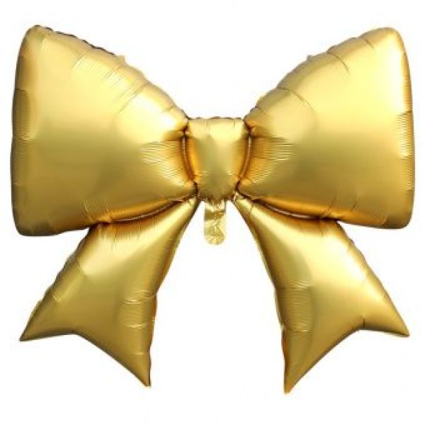 Шар-фигура, фольга, «Бант золотой» 99 см