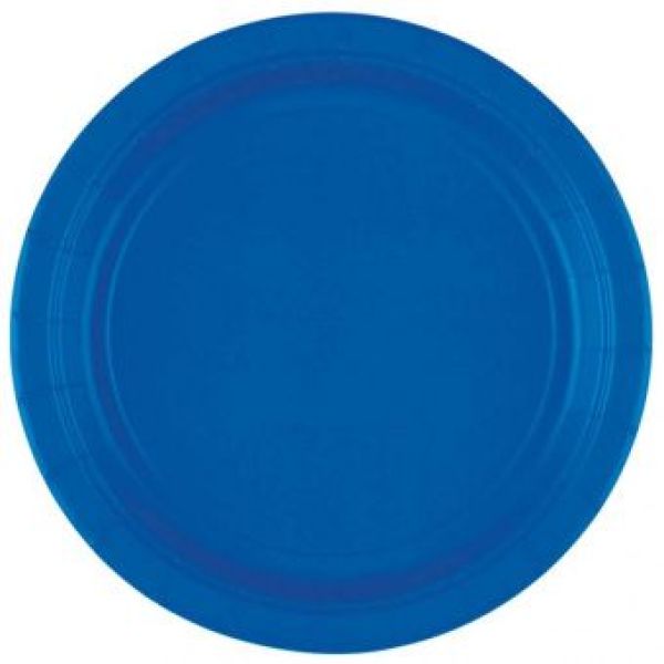 Тарелка бумажная «Синяя. Bright Royal Blue», 17 см, 8 шт.