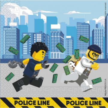 Салфетки «Конструктор Лего/LEGO CITY», 33х33, 20 шт.