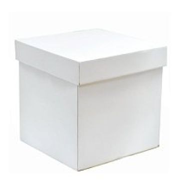 Коробка для воздушных шаров белый 60*60*60 см