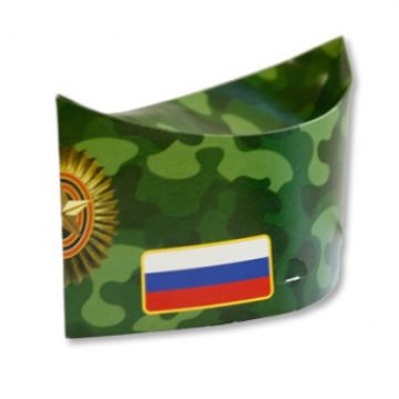 Пилотка картон «Камуфляж», 6 шт.