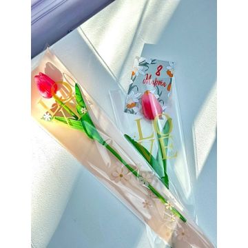Пленка-пакет Конус 3D «LOVE» 45 х 12 см