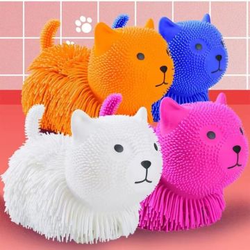 Игрушка-антистресс «Кошка»/«Собака»/«Кролик» со светодиодом 25 см.