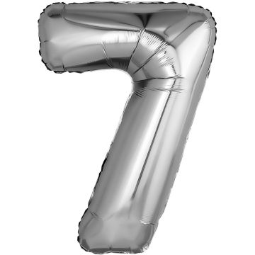 Шар Цифра «7» / Серебро 81 см.