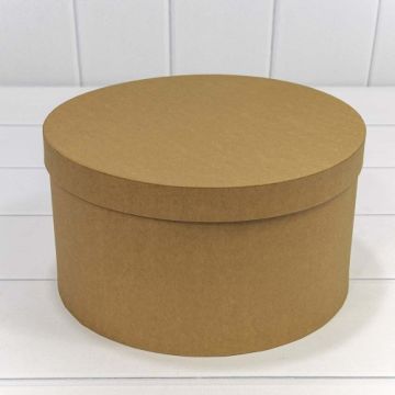 Коробка круглая крафт 22,5*12,8