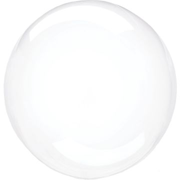 Шар (18''/46 см) Deco Bubble Прозрачный, Кристалл