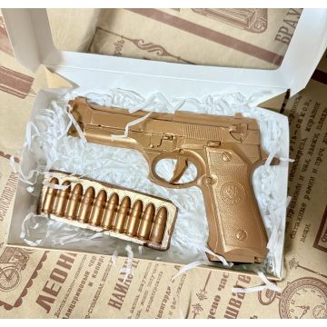 Шоколадный пистолет 180 гр. в ассортименте