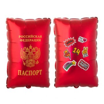 Шар-фигура, фольга, «Паспорт» 53 см