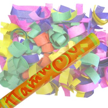 Пневмохлопушка 30 см конфетти бумага
