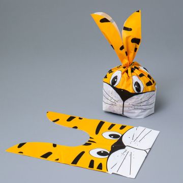 Пакет с ушками 13,5х22см, Тигр