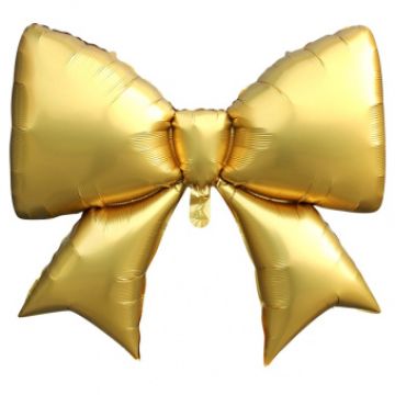 Шар-фигура, фольга, «Бант золотой» 99 см