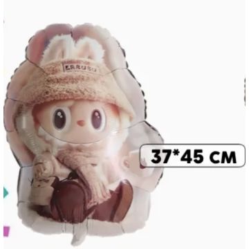 Шар Лабубу в шарфике 37*45 см