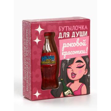 Мармелад бутылка колы «Роковая красотка» с кислой начинкой, 9 г.