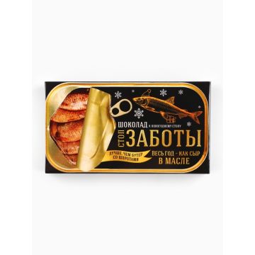 Шоколад молочный новогодний «Стоп заботы», 27 г