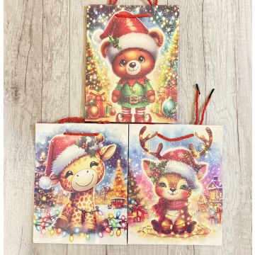 Пакет подарочный 18*23*8 «Животные» в ассортименте