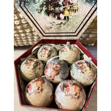 Набор ёлочных шаров в подарочной коробке 14 штук в ассортименте