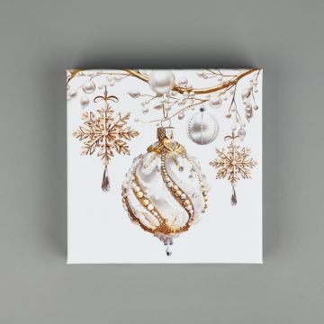 Коробка квадрат 13,5*8 «С Новым годом»