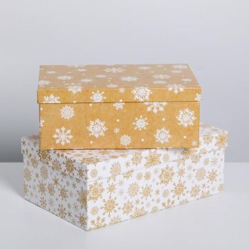 Коробка 32,5*20*12,5 «Снежинки»