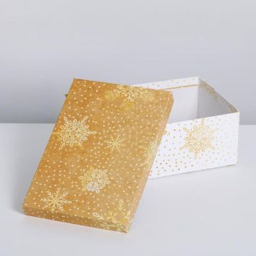 Коробка 26*17*10,5 «Снежинки»