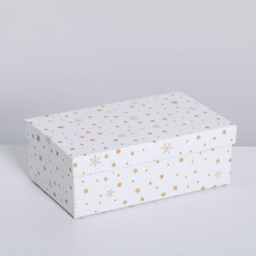 Коробка 15*9,5*5,5 «Снежинки»
