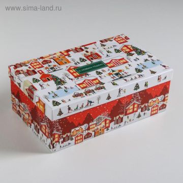 Коробка 32,5*20*12,5 «Снег»