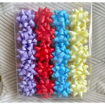 Бант 6 см. на липучке матовый в ассортименте