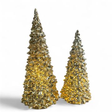 Светильник стеклянный «Ёлочка» 28 см Золотая