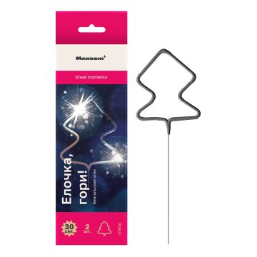 Бенгальские огни «Фигурные: елка» 17 см 2 шт.