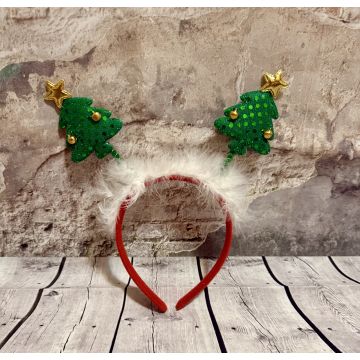 Ободок «Ёлочки с колокольчиками»