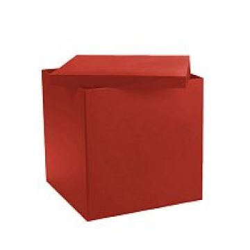 Коробка для воздушных шаров красный 60*60*60 см