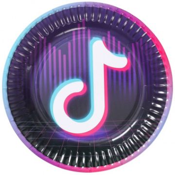Тарелка бумажная «Блогер Party», 17 см, 6 шт.