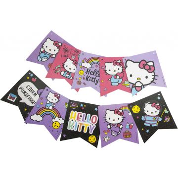 Гирлянда-вымпел «С Днем Рождения. Hello Kitty/Хелло Китти», картон, 3 мГирлянда-вымпел 