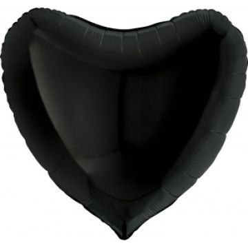 Сердце 91 см. Черный