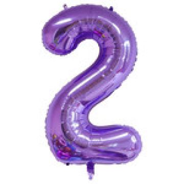 Фиолетовый, ЦИФРА «2» 102см.