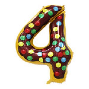 Пончики, ЦИФРА «4» 102см.