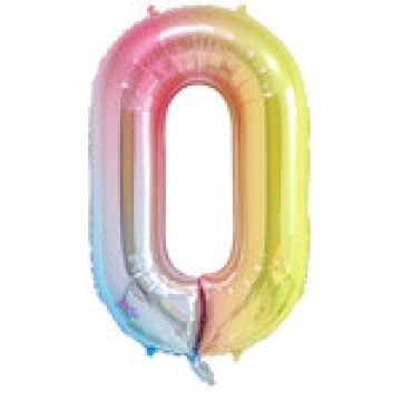 Градиент нежный цифра «0» 102 см.