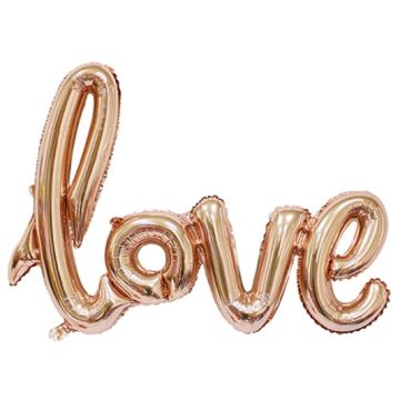 Надпись «LOVE» Розовое золото