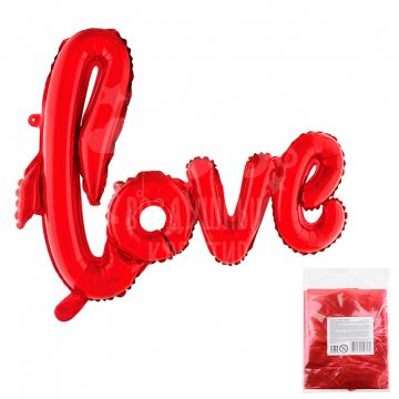 Надпись «LOVE» Красная