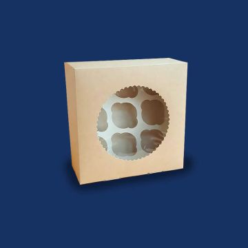 Коробка складная тонкий крафт 25*25*10